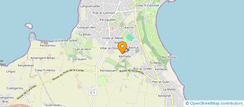 localisation de l'entreprise SCI DE KERHALLIC  CARANTEC