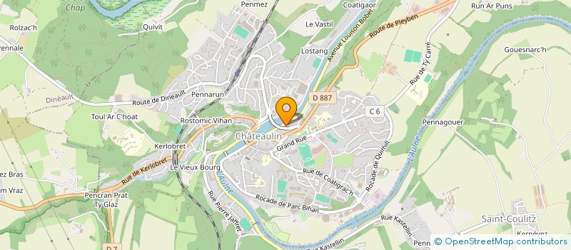 localisation de l'entreprise SCI DE KERHEOL  CHATEAULIN