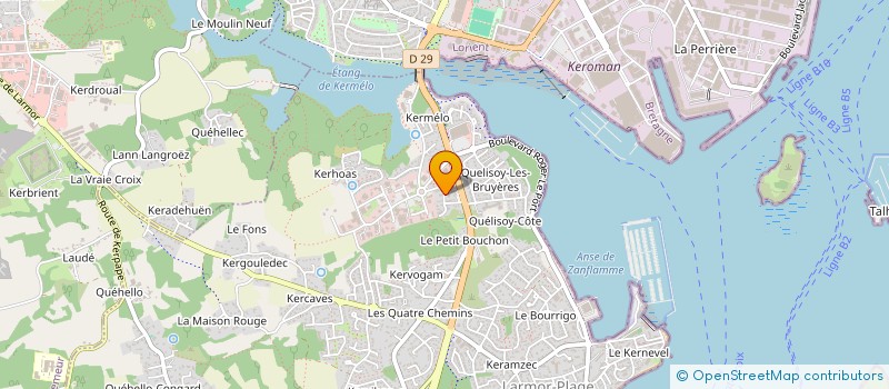 localisation de l'entreprise SCI DE KERHOAS  LARMOR-PLAGE