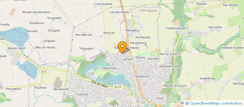 localisation de l'entreprise SCI DE KERHUEL  MILIZAC-GUIPRONVEL