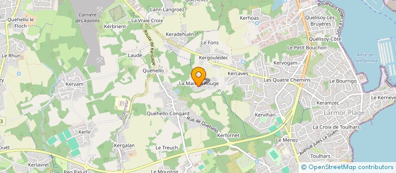 localisation de l'entreprise SCI DE KERIBOULO  LARMOR-PLAGE