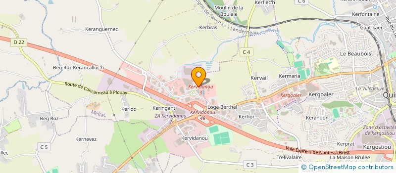 localisation de l'entreprise SCI DE KERINGANT  MELLAC