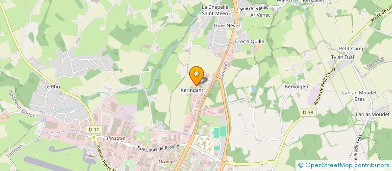 localisation de l'entreprise SCI DE KERINGANT  SAINT-QUAY-PERROS