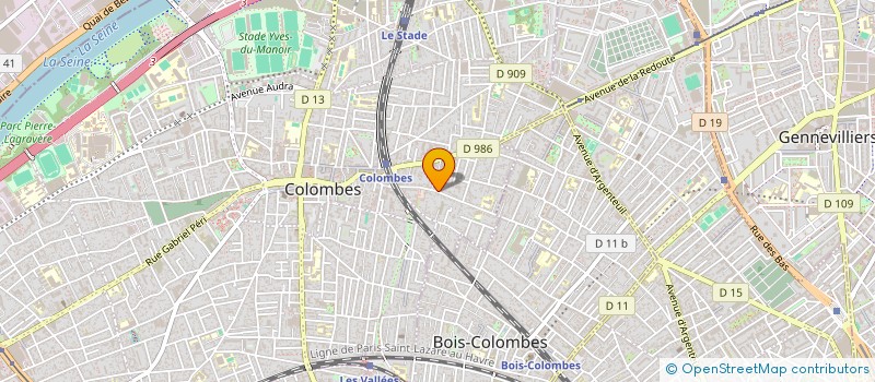 localisation de l'entreprise SCI DE KERINO à COLOMBES