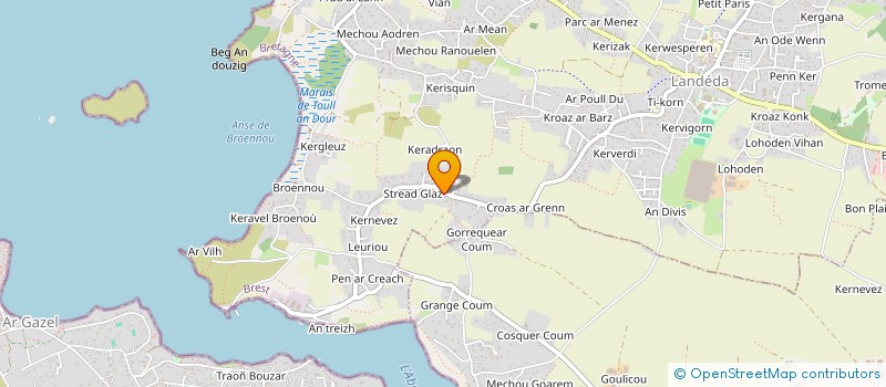 localisation de l'entreprise SCI DE KERINOU PERE ET FILS  LANDEDA