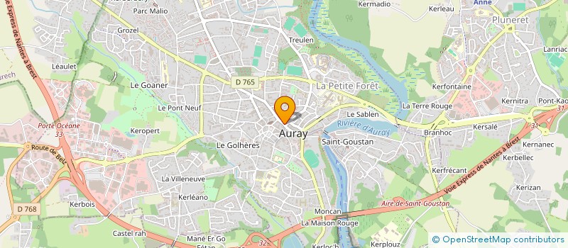 localisation de l'entreprise SCI DE KERIOLET à AURAY