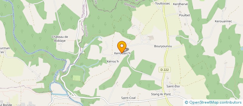 localisation de l'entreprise SCI DE KERIOUAC'H  GUILLIGOMARC'H
