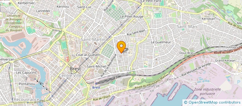 localisation de l'entreprise SCI DE KERISBIAN  BREST