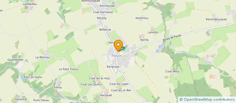localisation de l'entreprise SCI DE KERIVOAL  PLEVIN