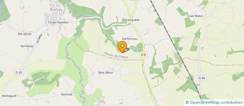 localisation de l'entreprise SCI DE KERIZAC  LA ROCHE-JAUDY