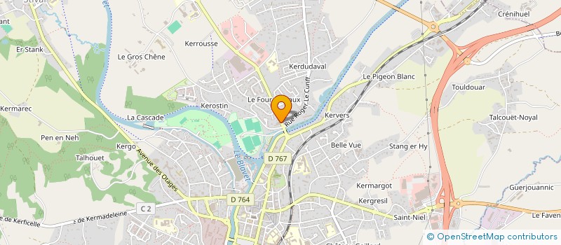 localisation de l'entreprise SCI DE KERJAN  PONTIVY