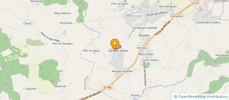 localisation de l'entreprise SCI DE KERJEAN  PLOULEC'H