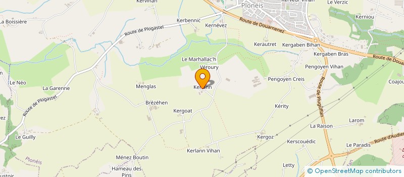 localisation de l'entreprise SCI DE KERLANN  PLONEIS