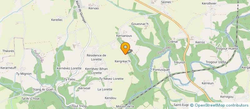 localisation de l'entreprise SCI DE KERLEREC  PLOGONNEC