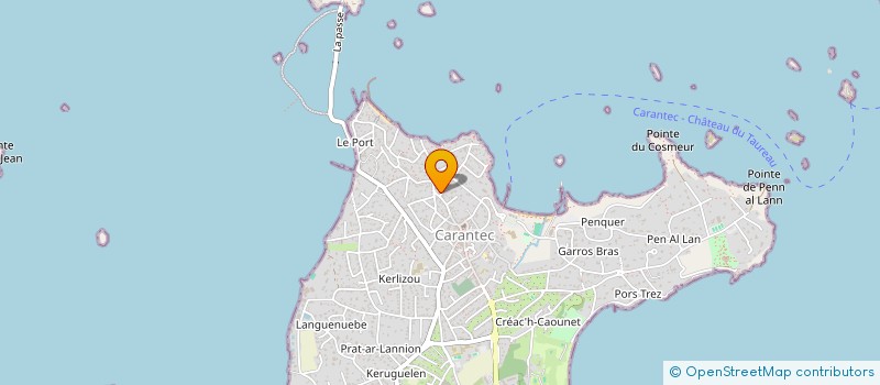 localisation de l'entreprise SCI DE KERLESTRAN  CARANTEC