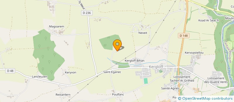 localisation de l'entreprise SCI DE KERLIGONAN  KERGLOFF