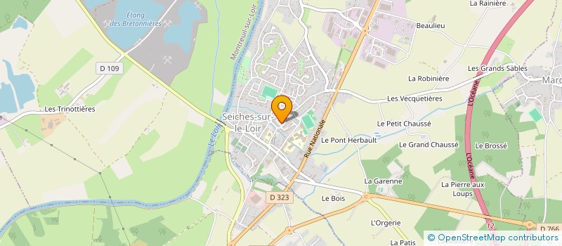 localisation de l'entreprise SCI DE KERLOUANT  LOIRE-AUTHION