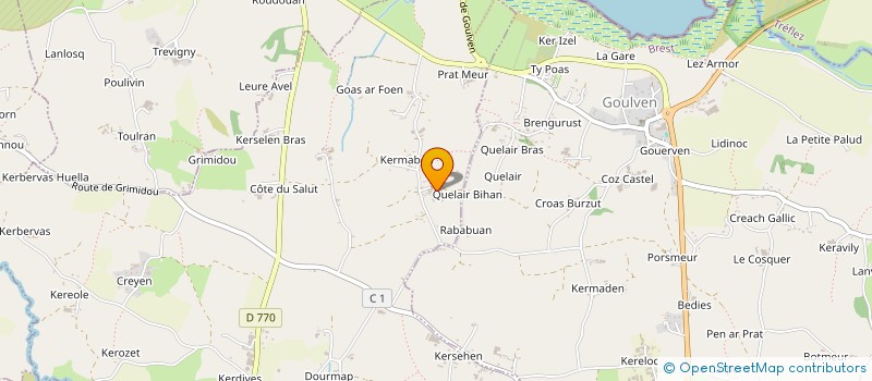 localisation de l'entreprise SCI DE KERMABON  PLOUIDER