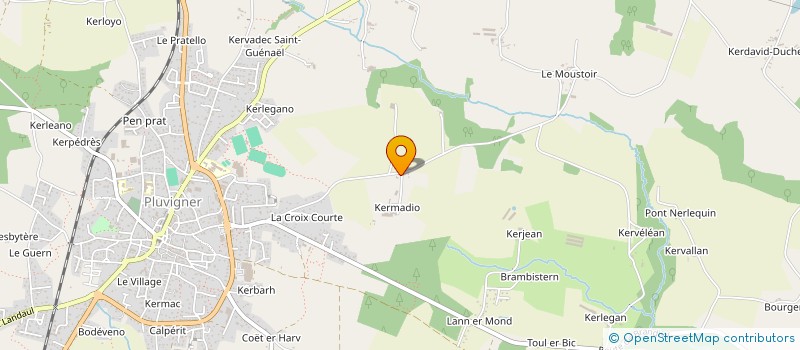 localisation de l'entreprise SCI DE KERMADIO  PLUVIGNER