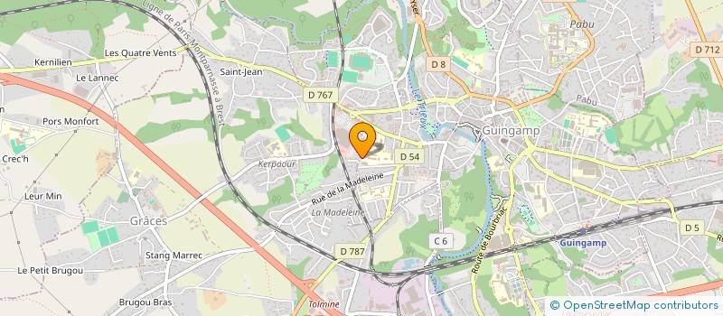 localisation de l'entreprise SCI DE KERMADO  GUINGAMP