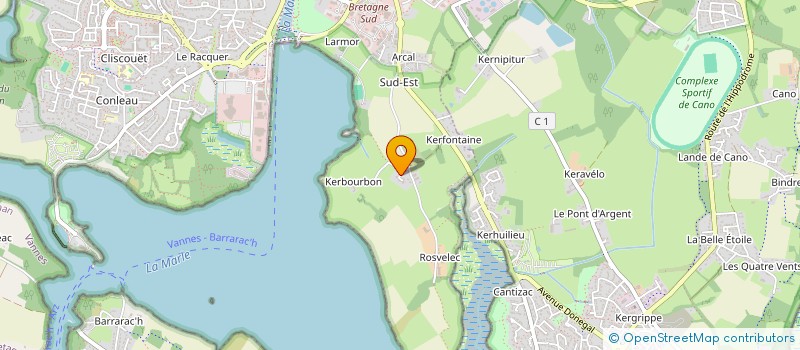 localisation de l'entreprise SCI DE KERMAIN à VANNES