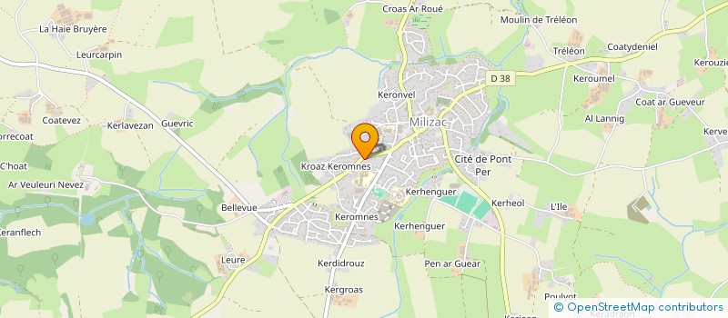 localisation de l'entreprise SCI DE KERMARIA  MILIZAC-GUIPRONVEL