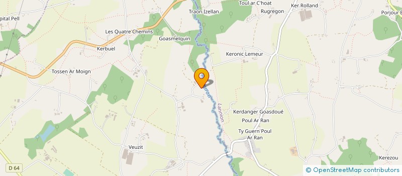 localisation de l'entreprise SCI DE KERMELIN  PLOUEGAT-GUERAND