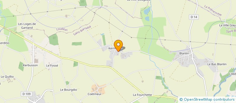 localisation de l'entreprise SCI DE KERMENAN  SAINT-BARNABE