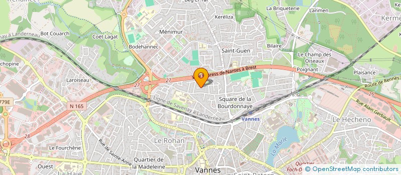 localisation de l'entreprise SCI DE KERMESQUEL à VANNES