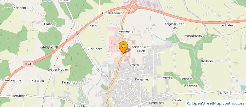 localisation de l'entreprise SCI DE KERMESTRE à BAUD
