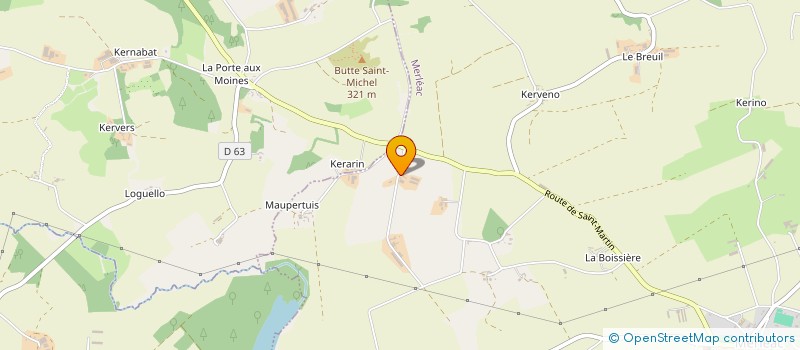 localisation de l'entreprise SCI DE KERMEZO  MERLEAC