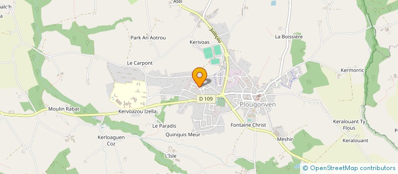 localisation de l'entreprise SCI DE KERNANI  PLOUGONVEN