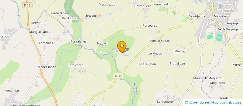 localisation de l'entreprise SCI DE KERNEVEZ  LE DRENNEC