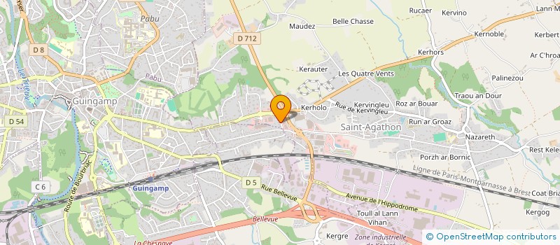 localisation de l'entreprise SCI DE KERNORMAND  SAINT-AGATHON