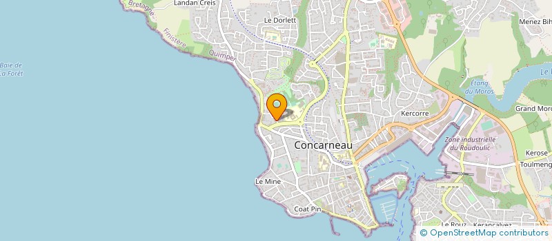 localisation de l'entreprise SCI DE KERSAUX  CONCARNEAU