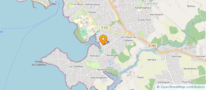 localisation de l'entreprise SCI DE KERSAUX  CONCARNEAU