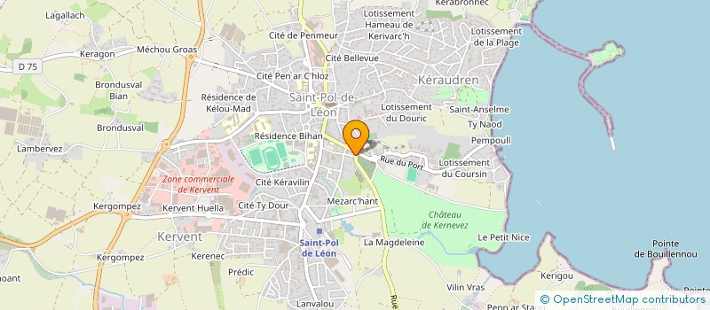 localisation de l'entreprise SCI DE KERSCAO  CLEDER