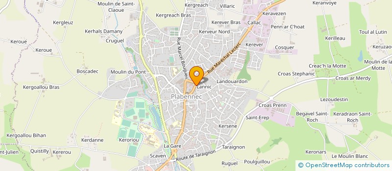 localisation de l'entreprise SCI DE KERSENE  PLABENNEC