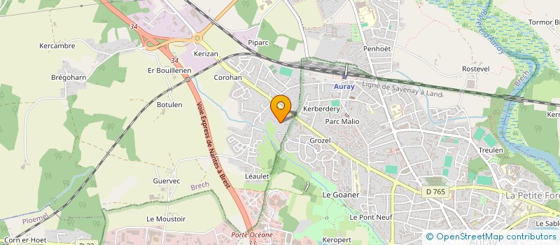 localisation de l'entreprise SCI DE KERUDO  BRECH