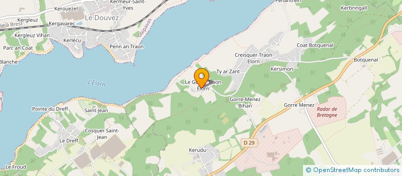 localisation de l'entreprise SCI DE KERVALLAN  LOPERHET