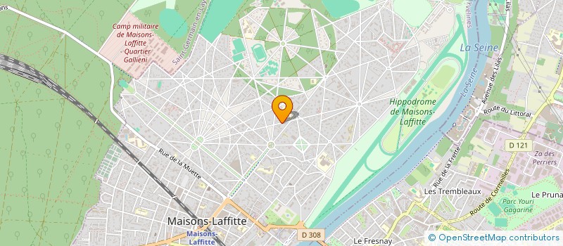 localisation de l'entreprise SCI DE KERVALOS  MAISONS-LAFFITTE