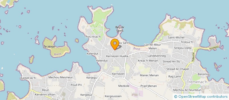 localisation de l'entreprise SCI DE KERVARZHIN  PLOUGUERNEAU
