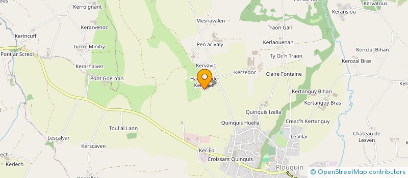 localisation de l'entreprise SCI DE KERVAVIC  PLOUGUIN
