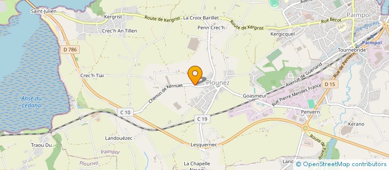 localisation de l'entreprise SCI DE KERVEDER  PAIMPOL