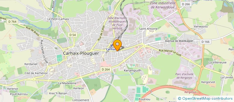 localisation de l'entreprise SCI DE KERVEN à CARHAIX-PLOUGUER