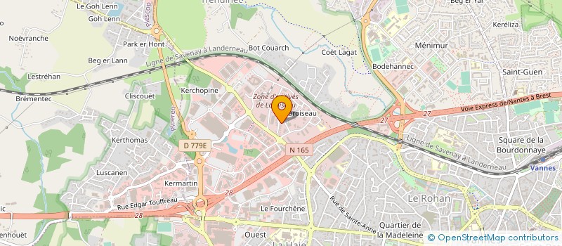 localisation de l'entreprise SCI DE KERVERS à VANNES