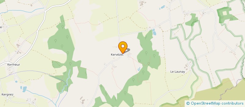 localisation de l'entreprise SCI DE KERVEZEC  PLOUGONVEN