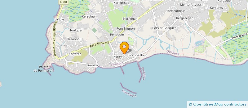 localisation de l'entreprise SCI DE KERVILY  PENMARCH