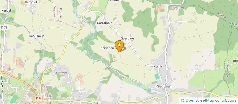 localisation de l'entreprise SCI DE KERVINOU  PLEGUIEN