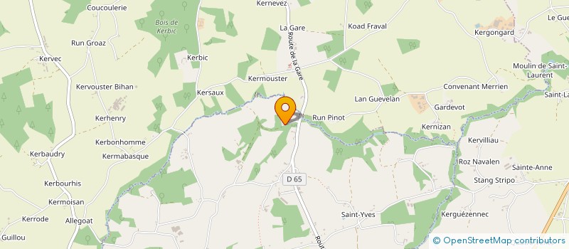 localisation de l'entreprise SCI DE KERVOIDAT  LE MERZER
